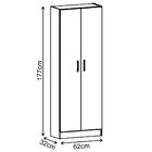 Armário Multiuso 2 Portas Dp2401 Branco - Evidência Móveis