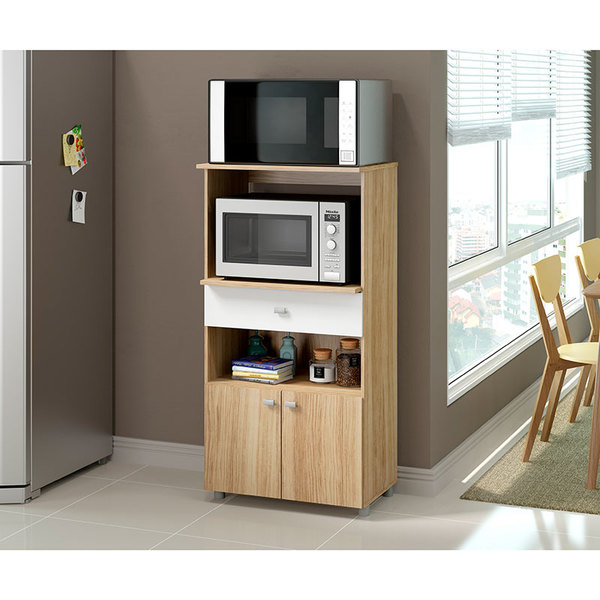 Armario Multiuso 2 Portas E 1 Gaveta Multimoveis Argila Branco Leroy Merlin