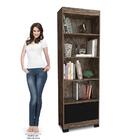 Armario Multiuso 2 Portas E 2 Gavetas Castani Com Preto