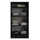 Armário Multiuso 2 Portas E 3 Prateleiras Vaticano Preto