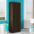 Armário Multiuso 2 Portas E 5 Prateleiras Aramoveis Ebano