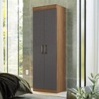 Armário Multiuso 2 Portas E 5 Prateleiras Star Jatobá/grafite