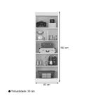 Armário Multiuso 2 Portas Esmeralda Atacama Tx Off White