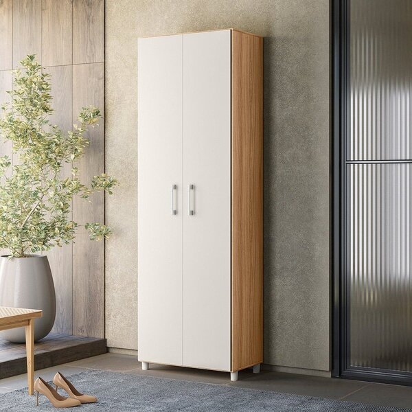 Armário Multiuso 2 Portas Fit Freijó/off White