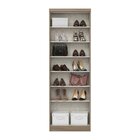 Armário Multiuso 2 Portas Leve  Rústico/off White