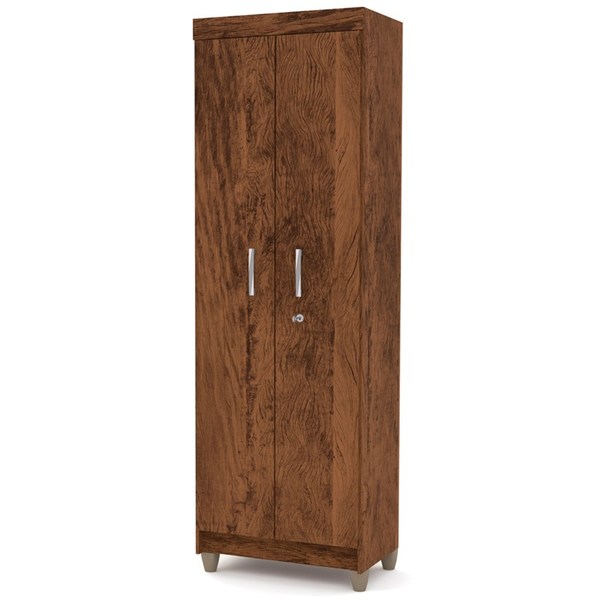 Armario Multiuso 2 Portas Line Imbuia Rustico Vlr Moveis Leroy Merlin