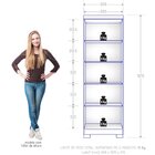 Armário Multiuso 2 Portas Max Plus 60x187cm Cinamomo / Areia