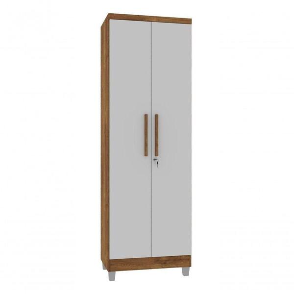 Armário Multiuso 2 Portas Napole New Canela/off White