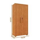 Armário Multiuso 2 Portas Nature Atenas Fênix