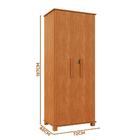 Armário Multiuso 2 Portas Nature Dallas Fênix