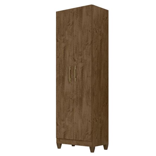 Armário Multiuso 2 Portas New Iris Castanho Wood 902331 | Leroy Merlin