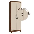 Armário Multiuso 2 Portas Noce Pérola Alpi San Marino