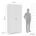 Armário Multiuso 2 Portas Pérola Yescasa Branco