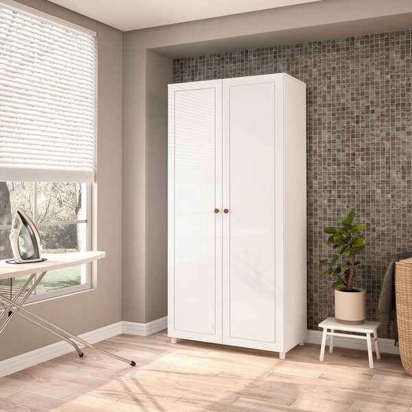 Armário Multiuso 2 Portas Pérola Yescasa Branco