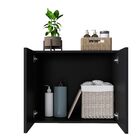 Armario Multiuso 2 Portas Preto - Estilo E Funcionalidade Par