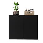 Armario Multiuso 2 Portas Preto - Estilo E Funcionalidade Par