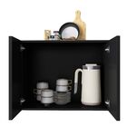 Armario Multiuso 2 Portas Preto - Estilo E Funcionalidade Par