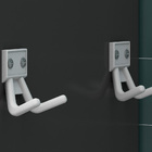 Armário Multiuso 2 Portas Preto Fosco Qmovi