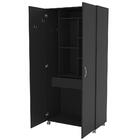 Armário Multiuso 2 Portas São Paulo Preto - Politorno