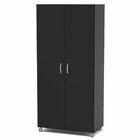 Armário Multiuso 2 Portas São Paulo Preto - Politorno