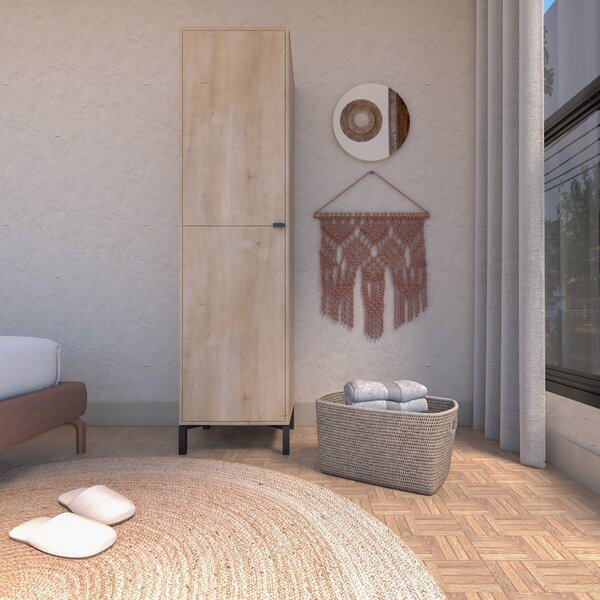 Armário Multiuso 2 Portas Soho Linha Minimal Amadeirado