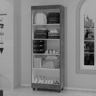 Armário Multiuso 2 Portas Texas Cinza