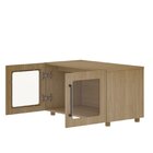 Armário Multiuso 2 Postas De Vidro 100% Mdf  Yescasa Riviera