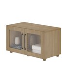 Armário Multiuso 2 Postas De Vidro 100% Mdf  Yescasa Riviera