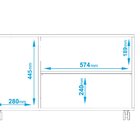 Armário Multiuso 3 Portas 1 Prateleira Branco Branco