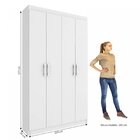 Armário Multiuso 4 Portas 8 Prateleiras Milão Espresso Móveis