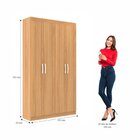 Armário Multiuso 4 Portas 8 Prateleiras Milão Espresso Móveis