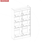 Armário Multiuso 4 Portas Formosa Demóbile