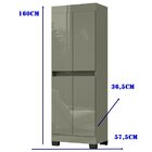 Armário Multiuso 4 Portas Gael Mel/pérola