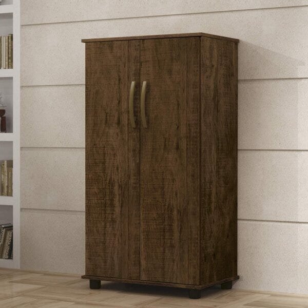 Armário Multiuso 4 Prateleiras 2 Portas Classic Benetil Móvei