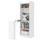 Armário Multiuso 4 Prateleiras Com Mesa Retrátil Multimóveis