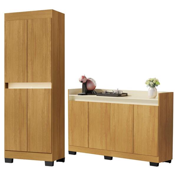 Armario Multiuso 4 Pt E Aparador Balcao 4 Pt Ga106re102 Mpri