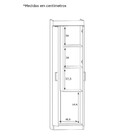 Armário Multiuso 51 9x182cm 2 Portas 1mu01200 Estilare - Bran