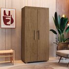 Armário Multiuso 5 Prateleiras 2 Pts C/ Chave 100% Mdf Apollo