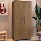 Armário Multiuso 5 Prateleiras 2 Pts C/ Chave 100% Mdf Apollo