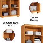 Armário Multiuso 5 Prateleiras 2 Pts C/ Chave 100% Mdf Apollo