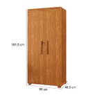 Armário Multiuso 5 Prateleiras 2 Pts C/ Chave 100% Mdf Apollo