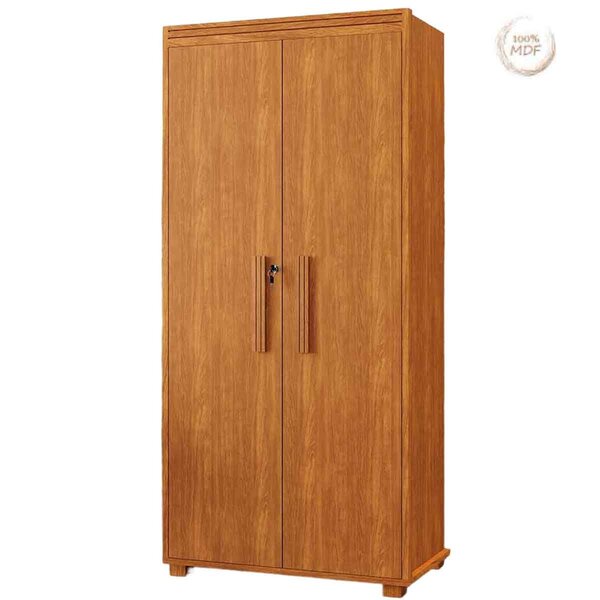 Armário Multiuso 5 Prateleiras 2 Pts C/ Chave 100% Mdf Apollo