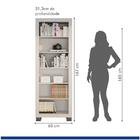 Armário Multiuso 5 Prateleiras Flex - Branco