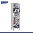 Armário Multiuso 5 Prateleiras Manaus Branco