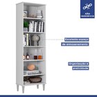 Armário Multiuso 5 Prateleiras Manaus Branco