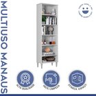 Armário Multiuso 5 Prateleiras Manaus Branco