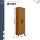 Armário Multiuso 5 Prateleiras Sparta Benetil Cinamomo