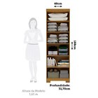 Armário Multiuso 60cm 2 Portas Com Chave Astilbe Espresso Móv