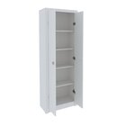 Armário Multiuso 60cm Com 2 Portas E 5 Prateleiras Am Branco