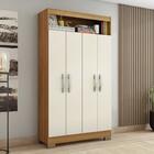 Armário Multiuso 93cm 4 Portas 1 Nicho Tóquio Notável Freijó/